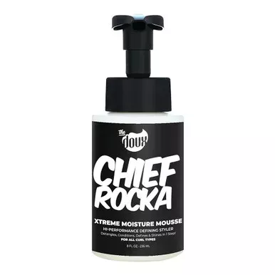 The Doux Chief Rocka Xtreme Moisture Mousse Deeply Conditions and Hydrates Curls Hold Soft and Shine Hair for All Curl Types 8Oz (236ml)