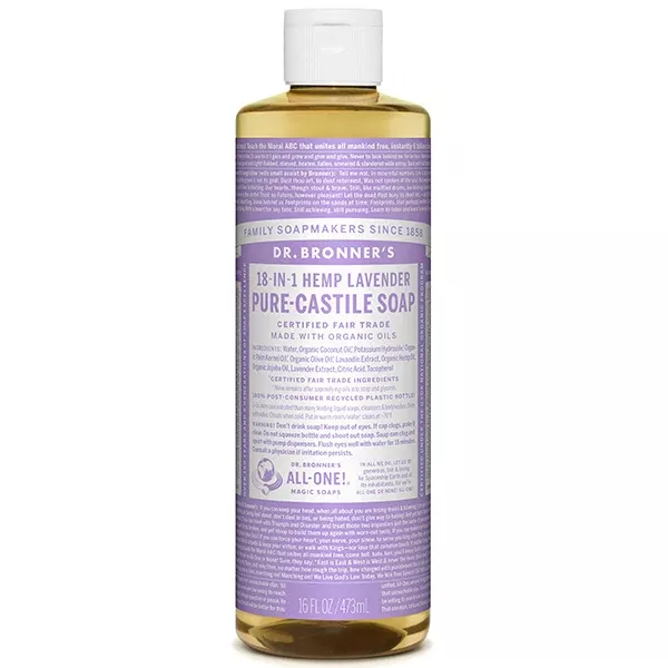 Dr. Bronner's Lavender Pure-Castile Liquid Soap 16oz