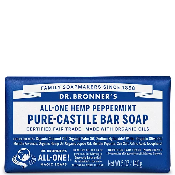 Dr. Bronner's Peppermint Pure-Castile Bar Soap 5oz