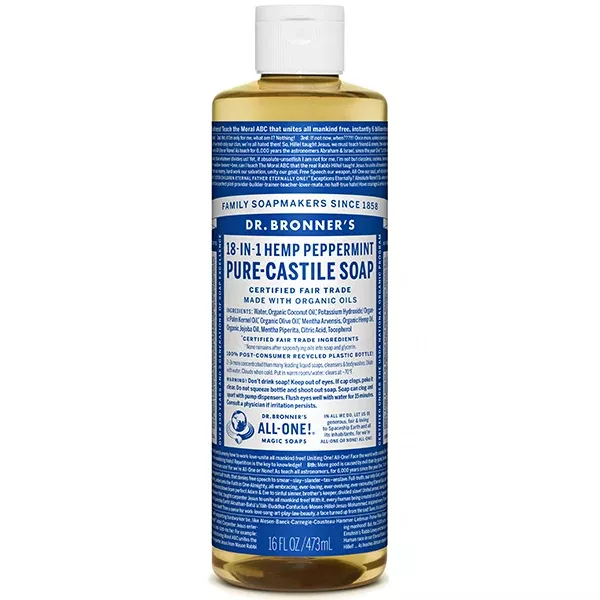 Dr. Bronner's Peppermint Pure-Castile Liquid Soap 16oz