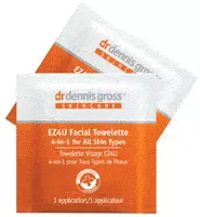 Dr. Dennis Gross EZ4U 4-in-1 Facial Towelettes, 20 packets