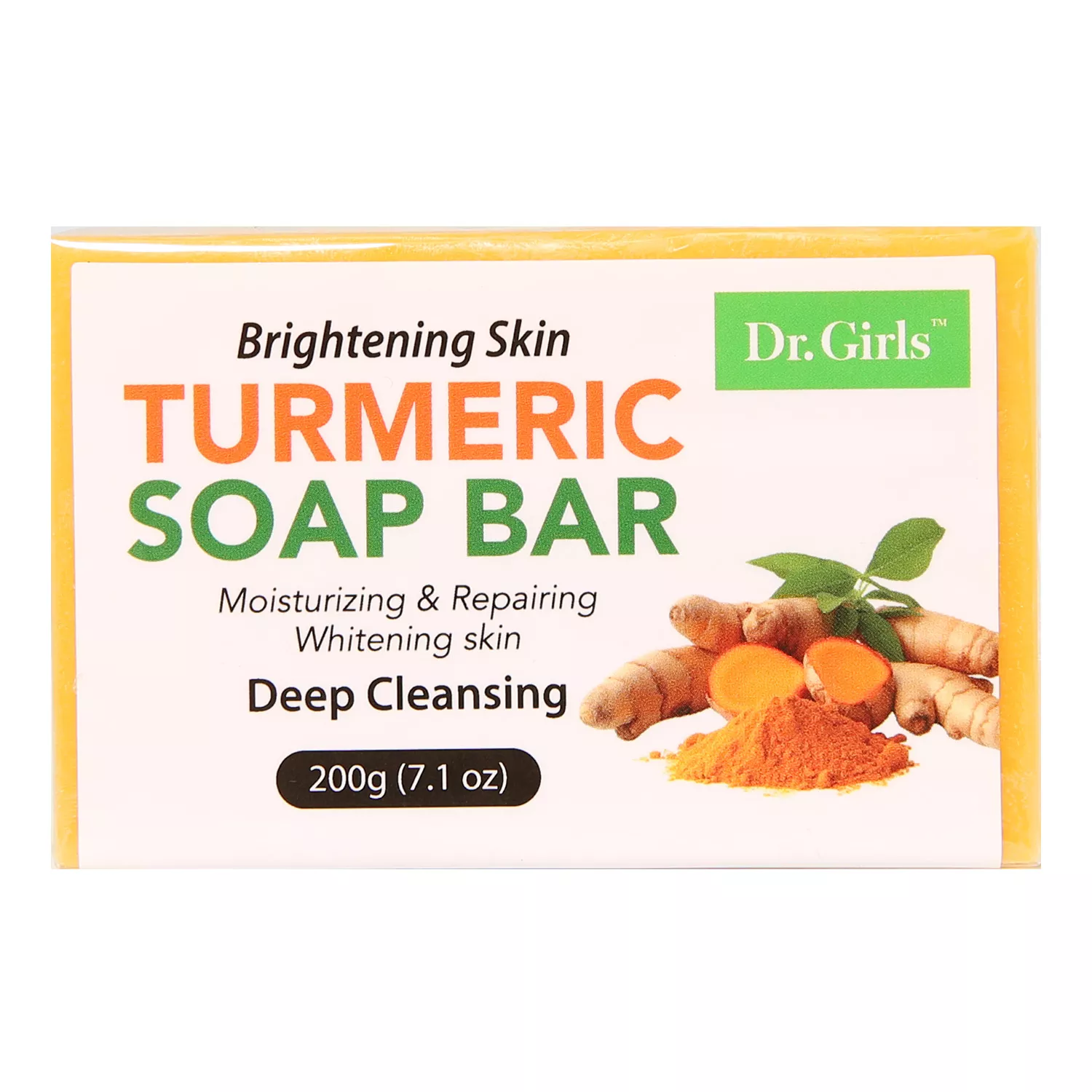 Dr.Girls Turmeric Deep Cleansing Soap Bar 7.1oz/ 200g