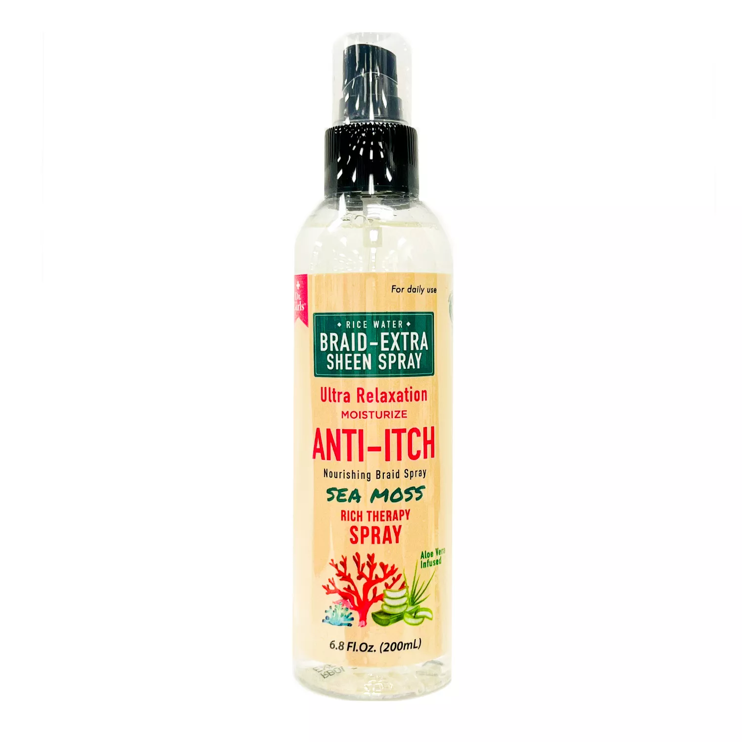 Dr.Girls Ultra Relaxation Anti-Itch Braid Extra Sheen Spray 6.8oz/ 200ml