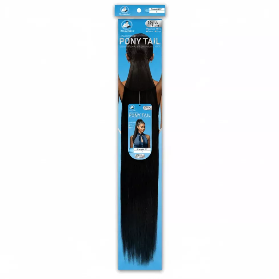 Dressmaker 22 Inch Virgin Human Hair Drawstring Ponytail Straight Extension