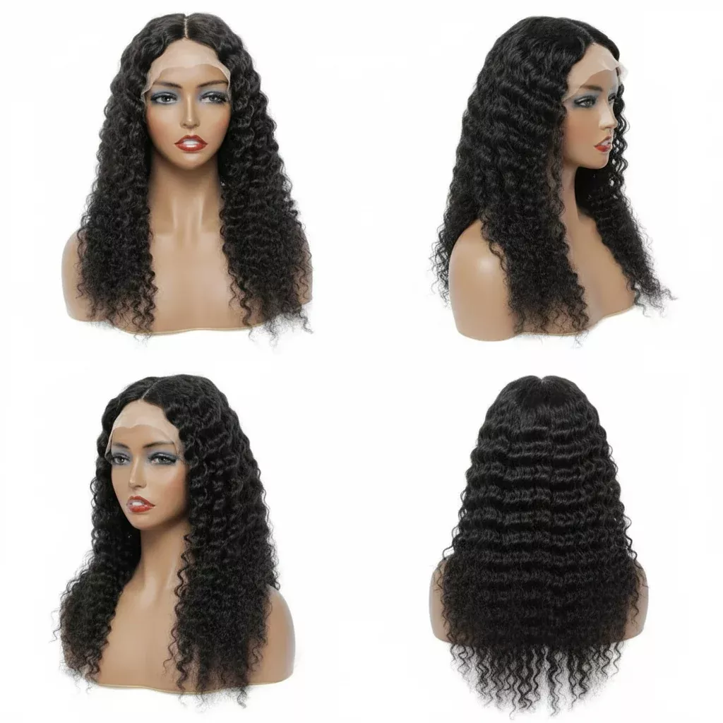 Dressmaker Brazillian Swiss Lace Wig 4x4 Lace Frontal - DEEP WAVE