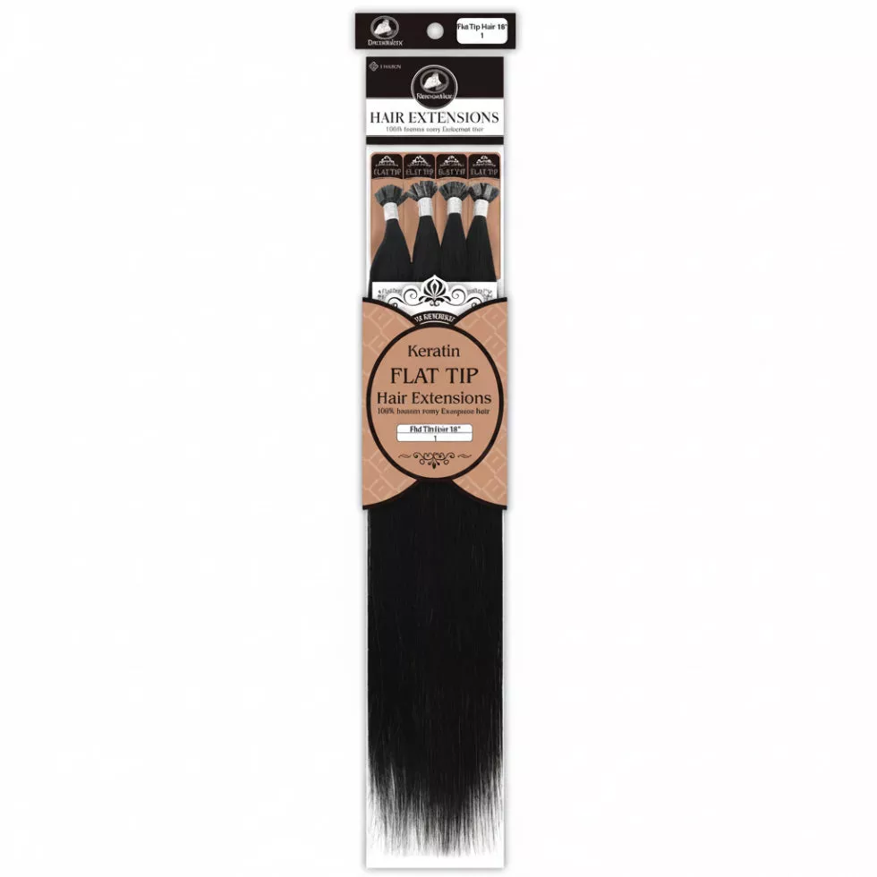 Dressmaker Remy European Keratin Flat Tip Straight Hair Extensions Human Hair