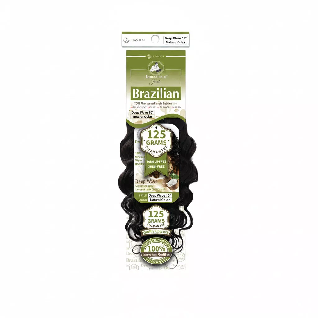 Dressmaker Youth 100% Unprocessed Virgin Brazilian Deep Wave Weave Human Hair