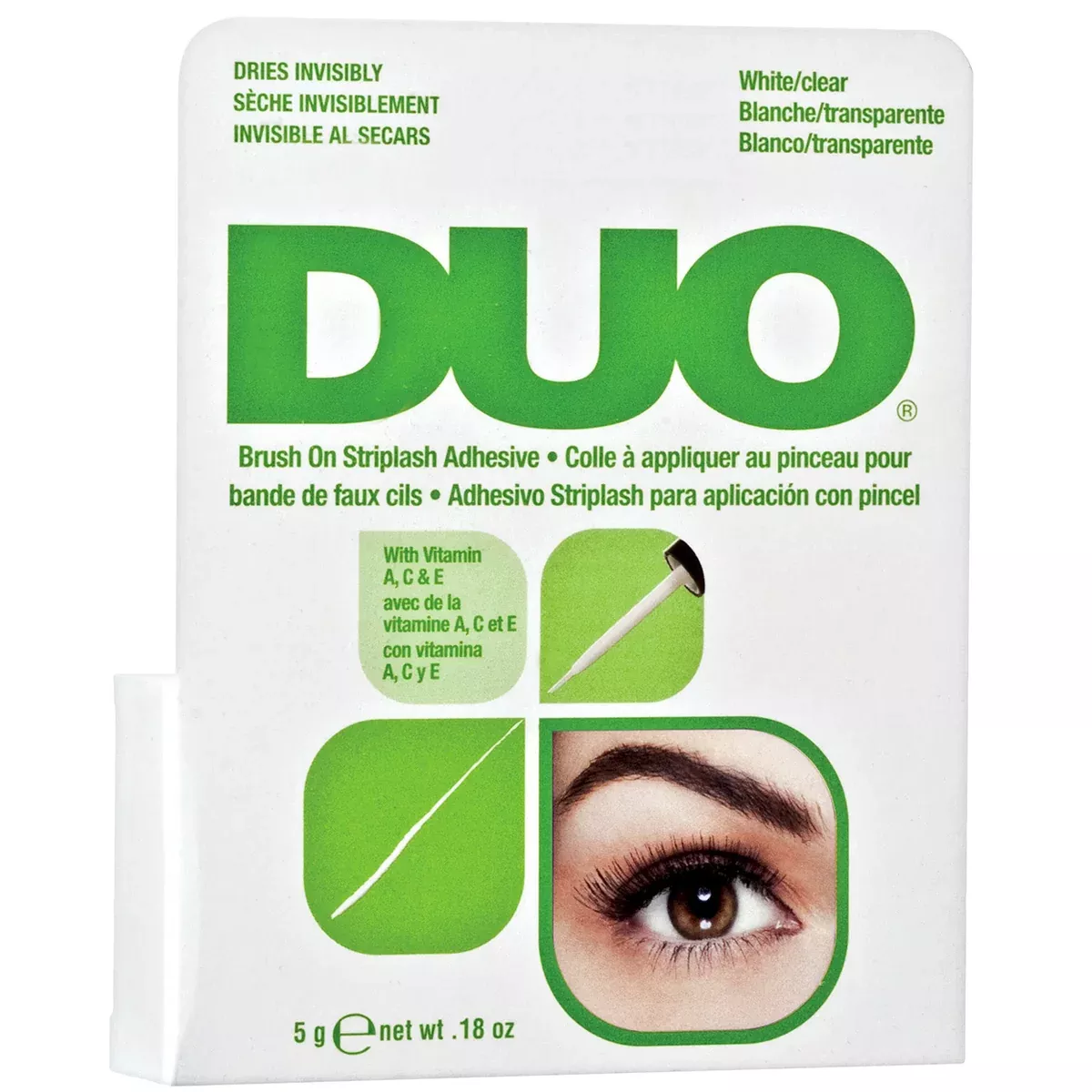 Duo Brush on Striplash Adhesive - Dries Invisibly / White Clear 0.18oz