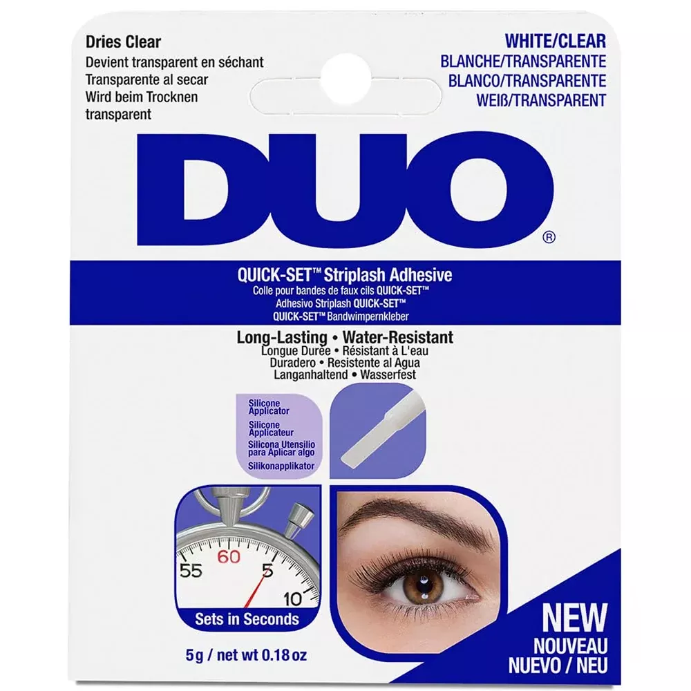 Duo Quick-Set Striplash Adhesive - Dries Clear / White Clear 0.18oz