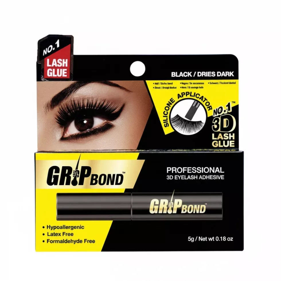 Ebin New York Grip Bond Black Eyelash Adhesive 5g | Long-Lasting Lash Glue