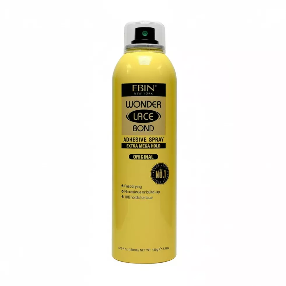 Ebin New York Wonder Lace Bond Adhesive Spray Extra Mega Hold 180ml | Original Full Size