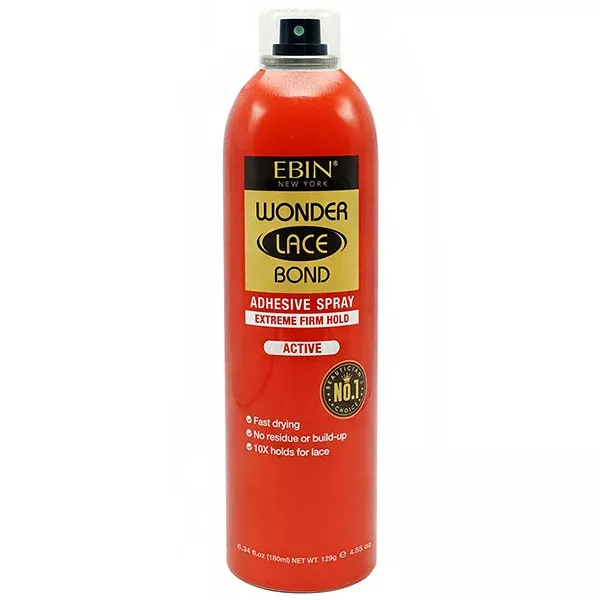 Ebin New York Wonder Lace Bond Adhesive Spray Extreme Firm Hold 6.08oz