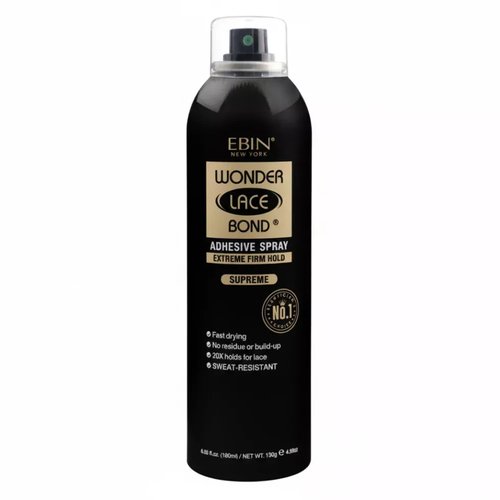 Ebin New York Wonder Lace Bond Adhesive Spray Extreme Mega Hold 180ml | Extreme Mega Hold Wig Melt Spray