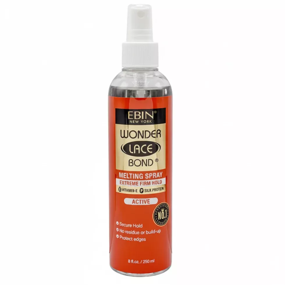 Ebin New York Wonder Lace Bond Melting Spray Active 250ml | Extreme Hold Wig Installation Spray