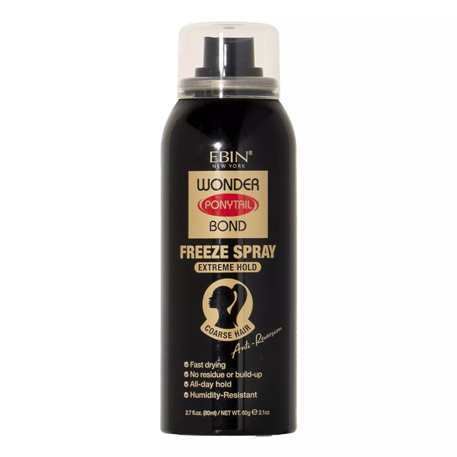 Ebin New York Wonder Ponytail Bond Freeze Spray 2.7oz/ 80ml