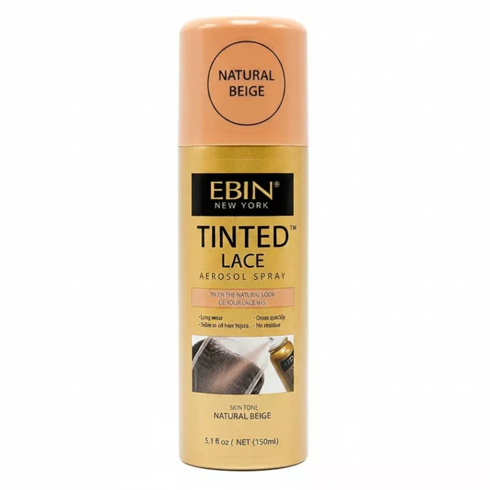 Ebin Tinted Lace Aerosol Spray Natural Beige 150ml | Seamless Lace Tint Spray