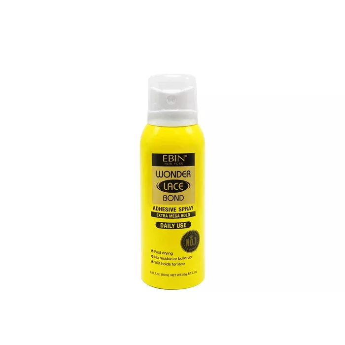Ebin Wonder Lace Bond Wig Adhesive Spray - Extra Mega Hold 2.82oz / 14.2oz