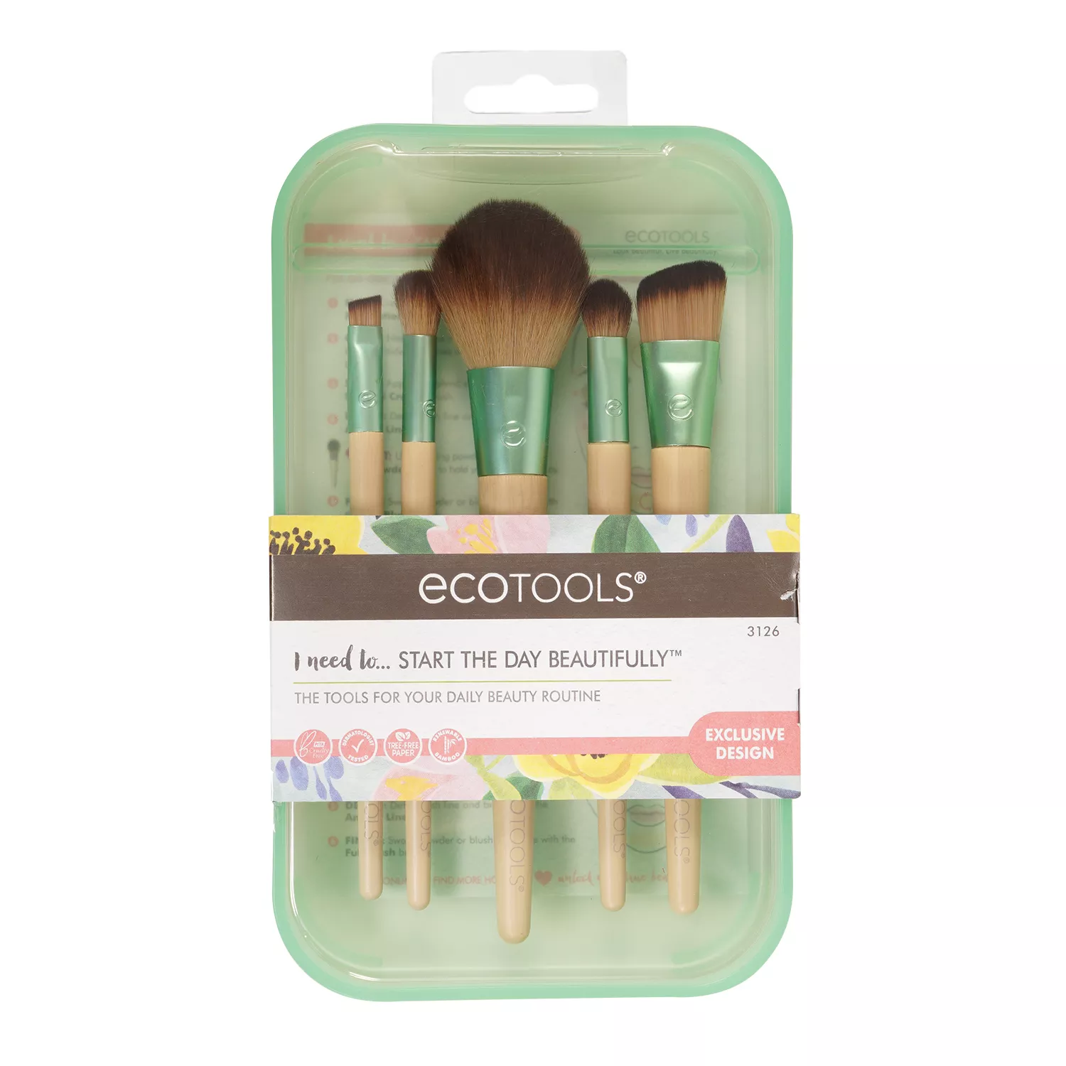 Ecotools Start The Day Beautifully Makeup Brush Kit 5pcs