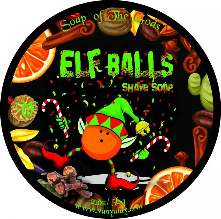 Elf Balls Shaving Soap 2.oz