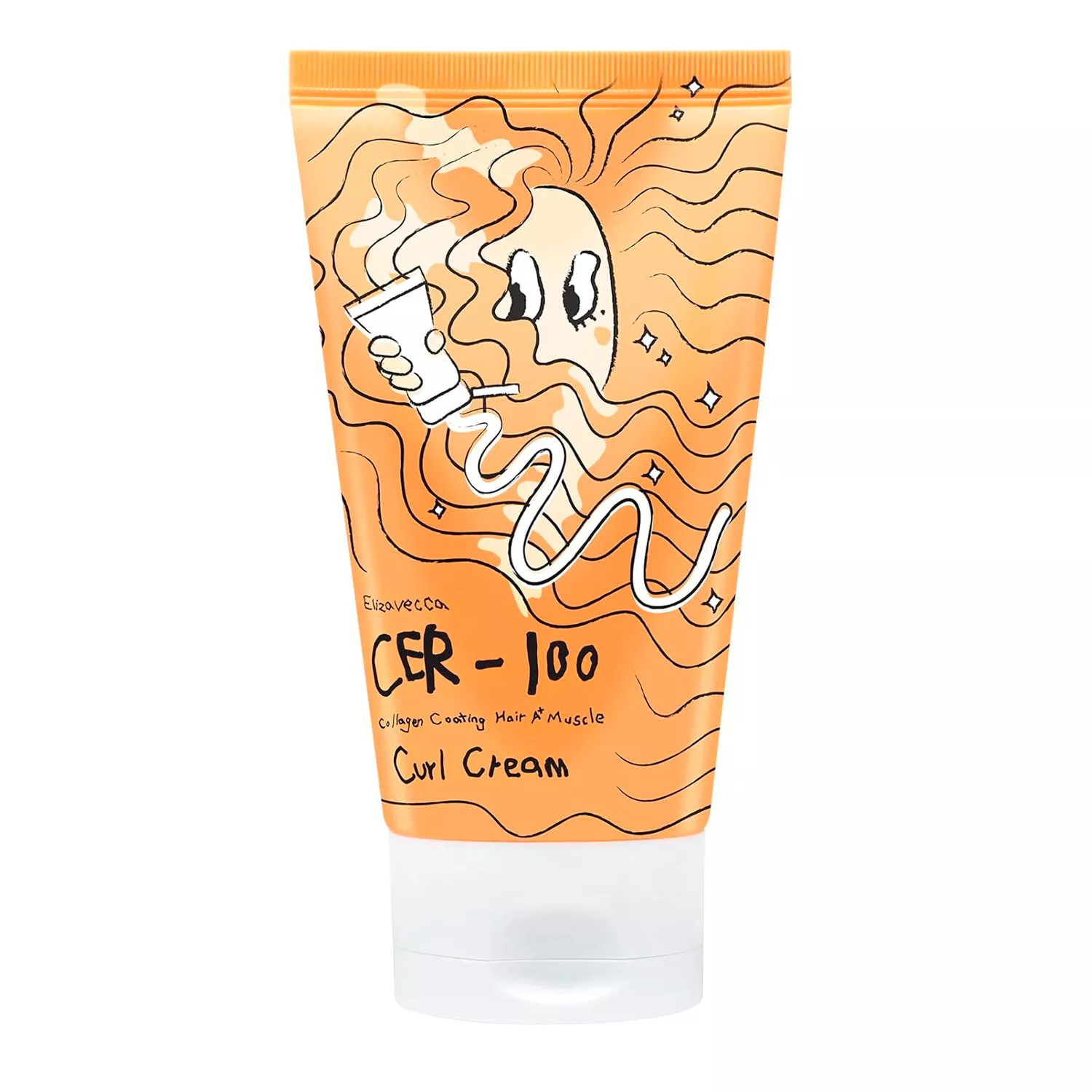Elizavecca CER-100 Collagen Coating Hair A+ Muscle Curl Cream 4.06oz/ 120ml