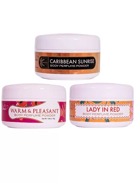 Esha Perfume Body Powder Set- (3 Scents)