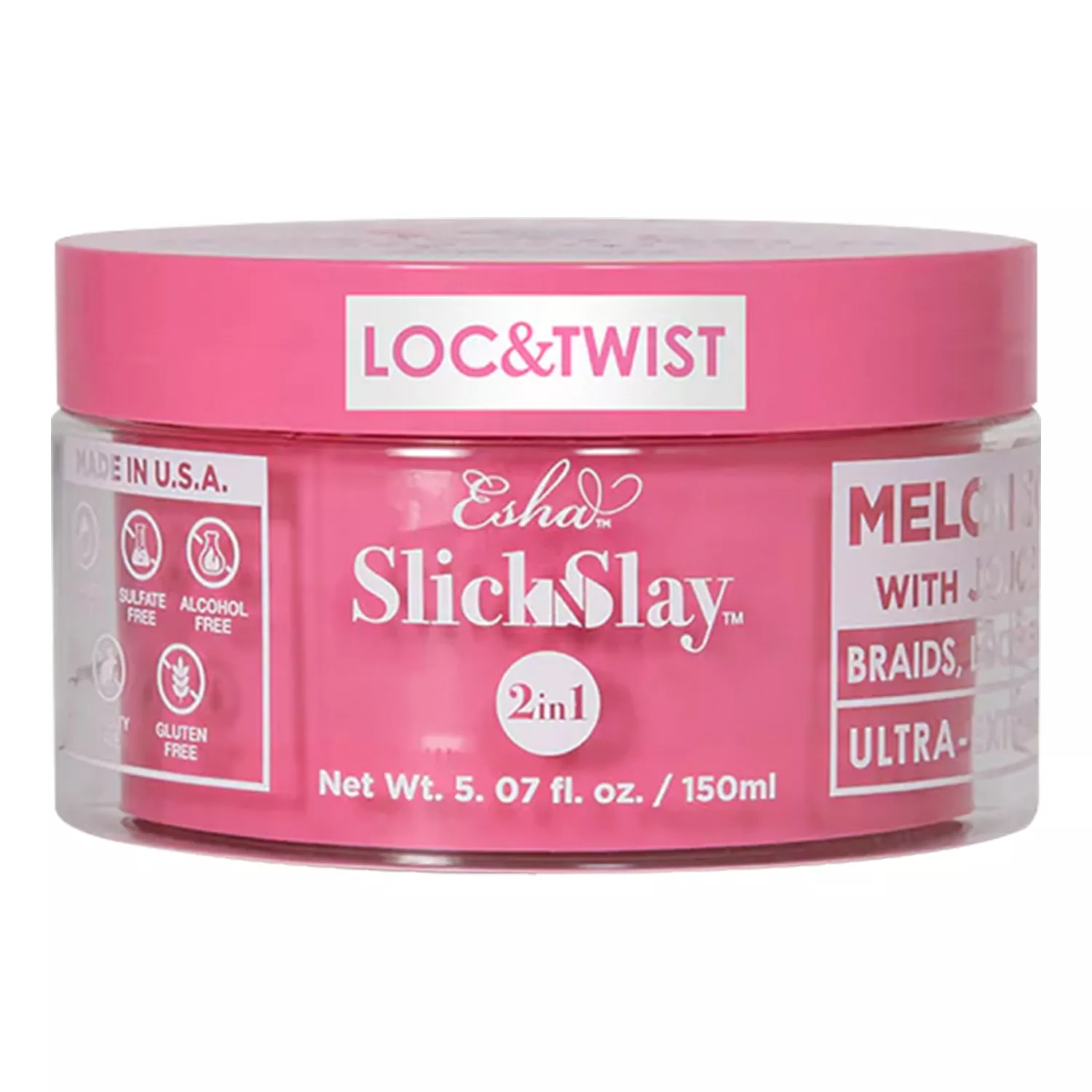 Esha Slick Slay 2 in 1 Braid & Edge Gel Ultra-Extreme Hold Melon Scent