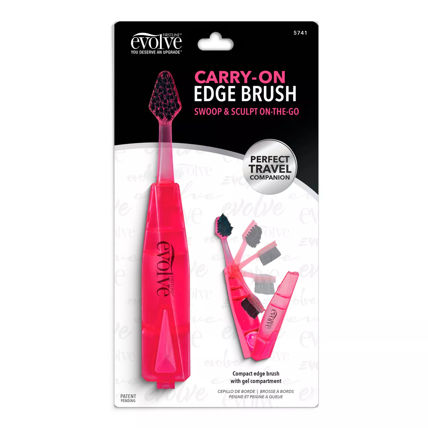Evolve Carry On Edge Brush For Travel