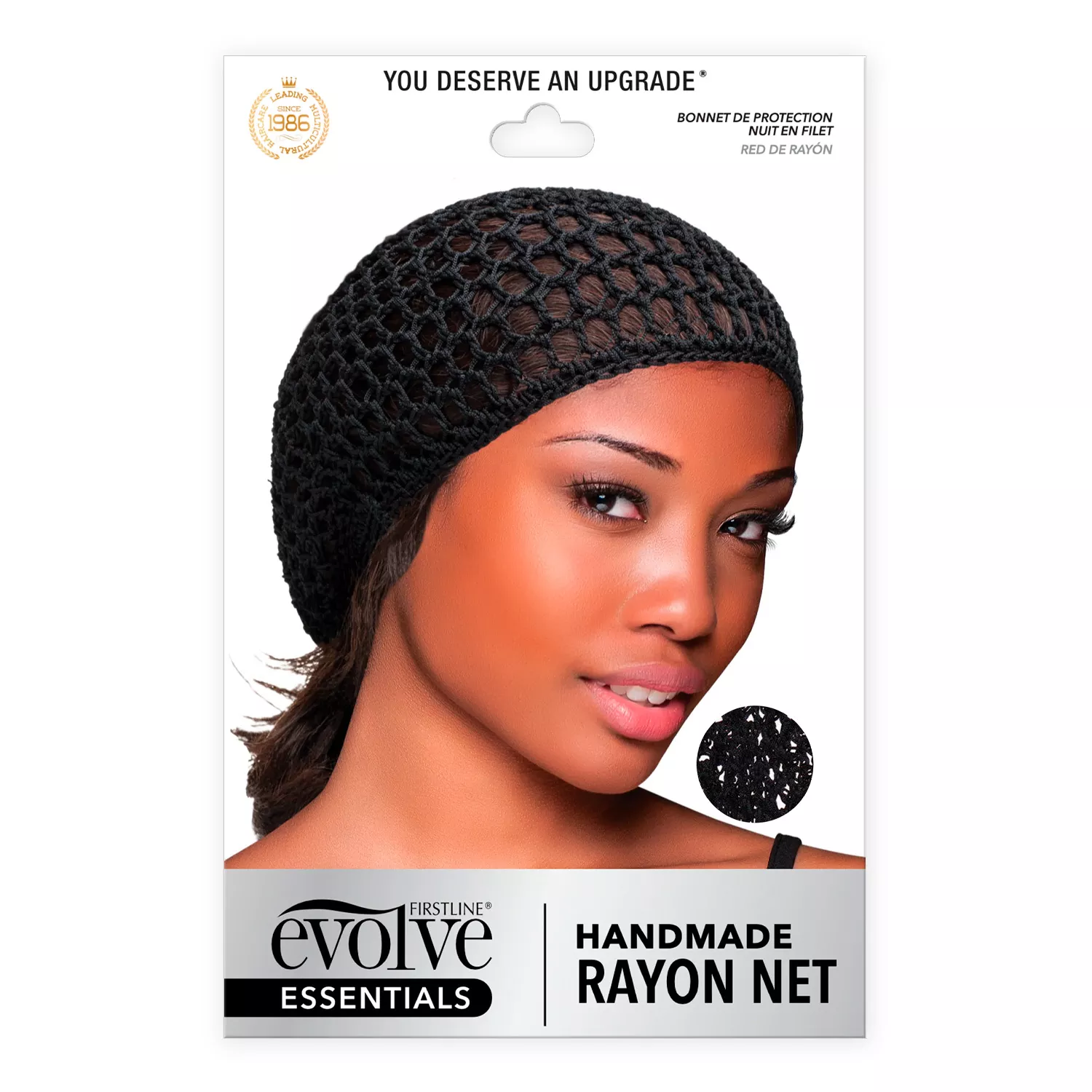 Evolve Essential Handmade Rayon Hair Net Black