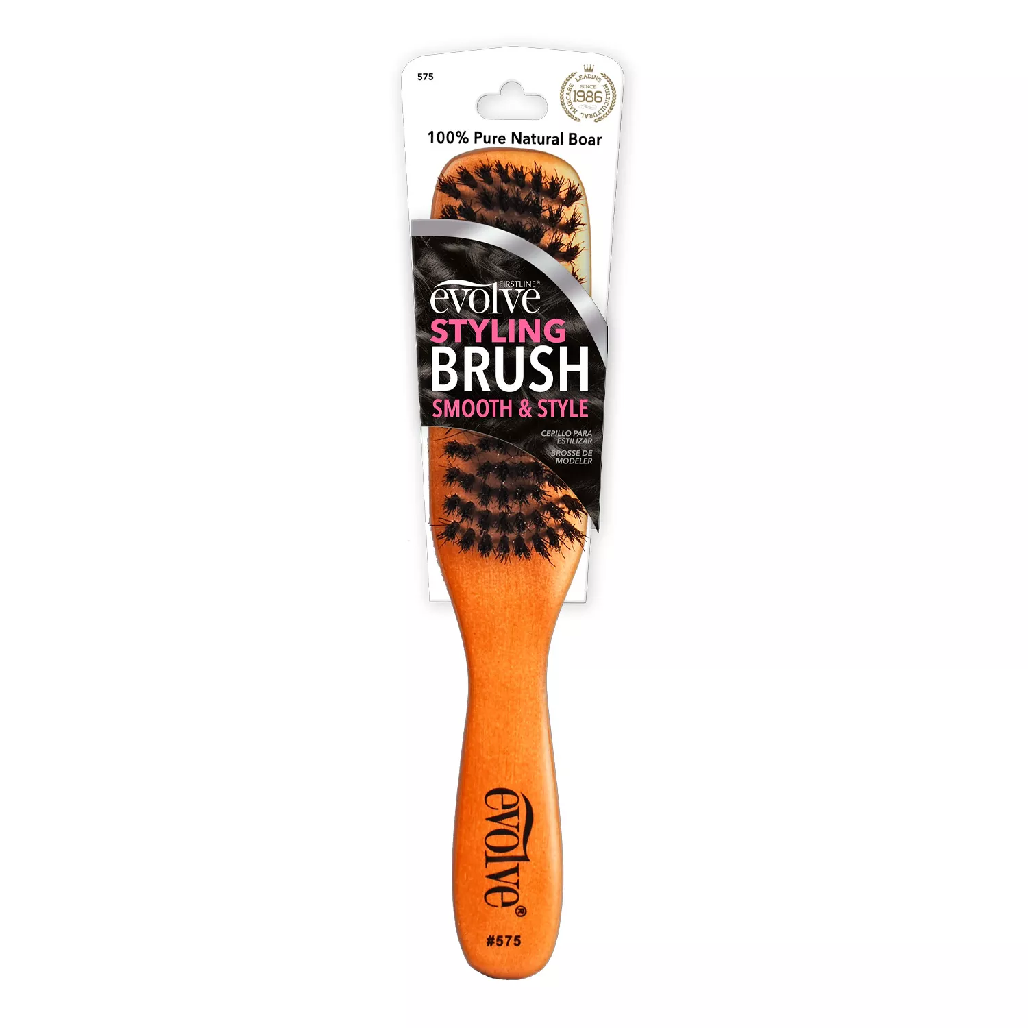 Evolve Smooth & Style Pure Natural Boar Styling Brush