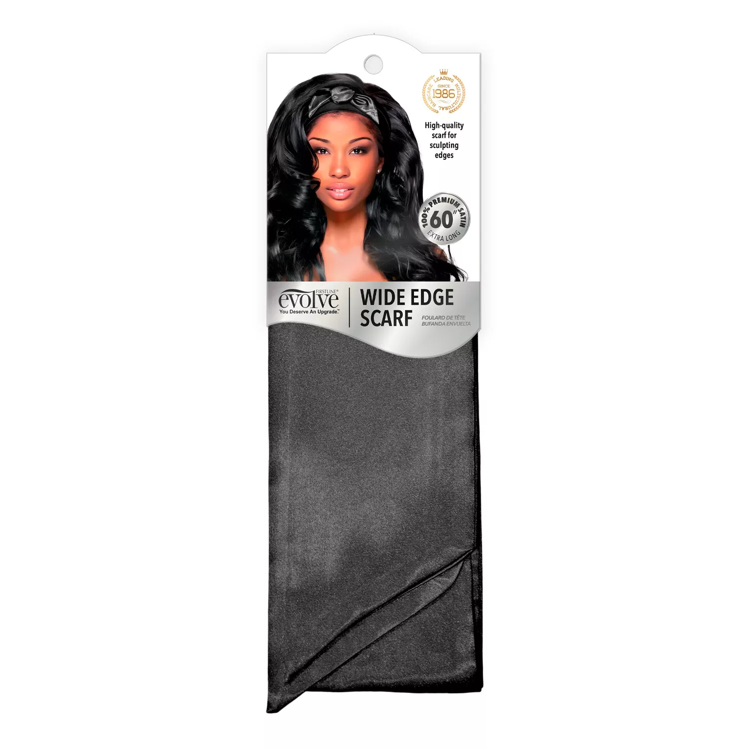 Evolve Wide Edge Scarf Black
