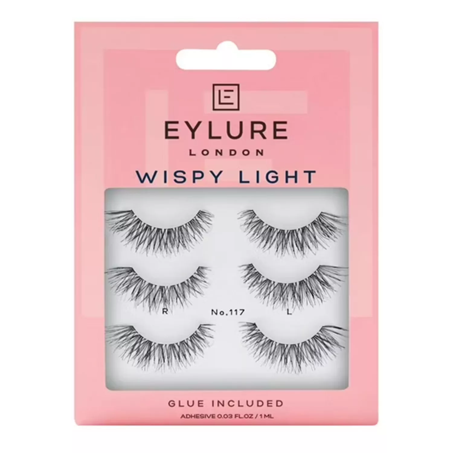 Eylure London Wispy Light Eyelashes 3 Pairs No.117