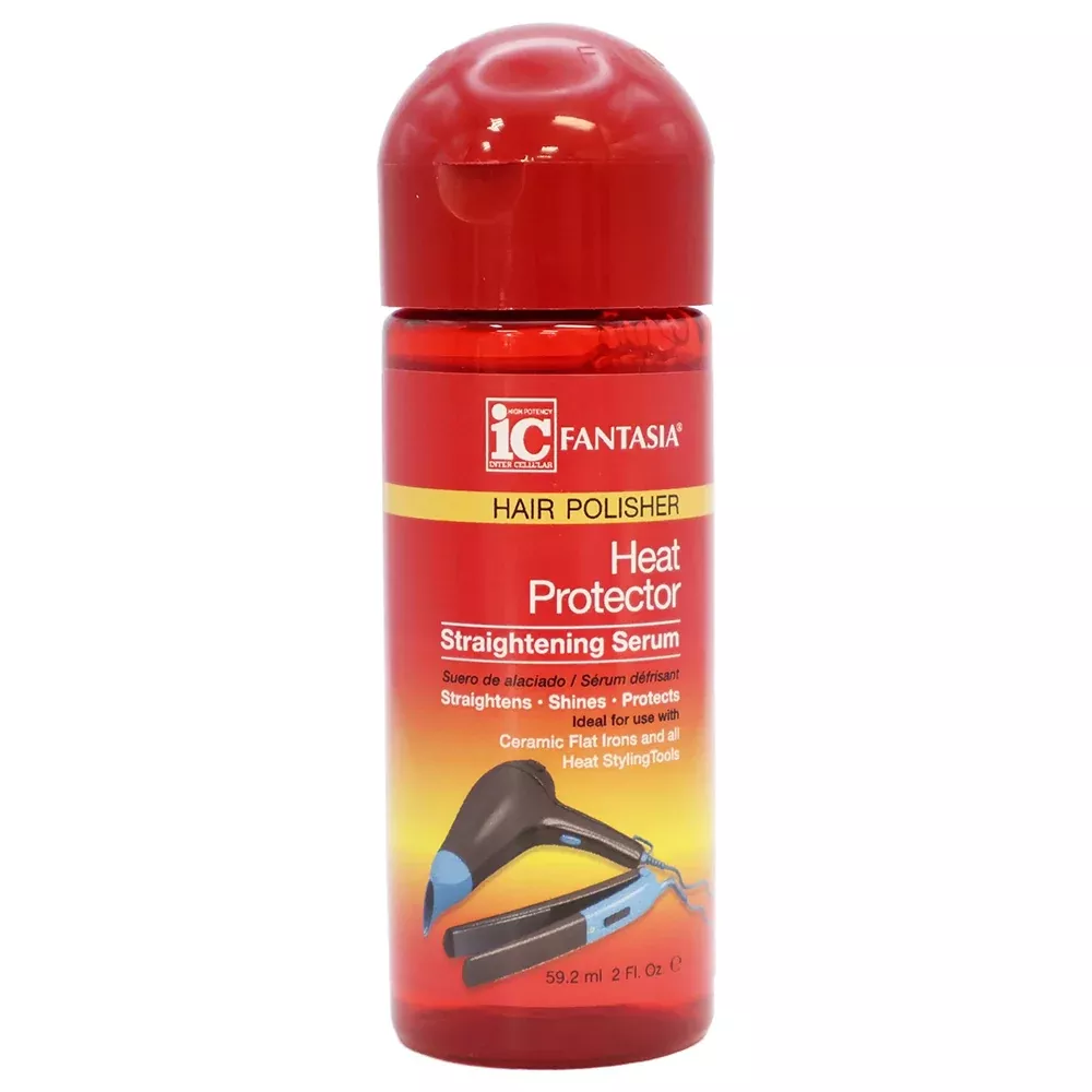 Fantasia IC Hair Polisher Heat Protector Straightening Serum 2oz