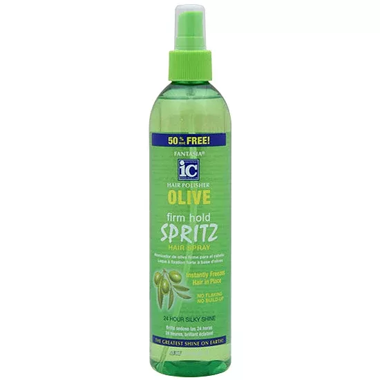 Fantasia IC Hair Polisher Olive Firm Hold Spritz 10oz