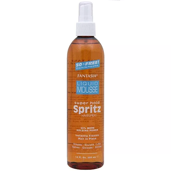 Fantasia Liquid Mousse Super Hold Spritz Hair Spray 10oz