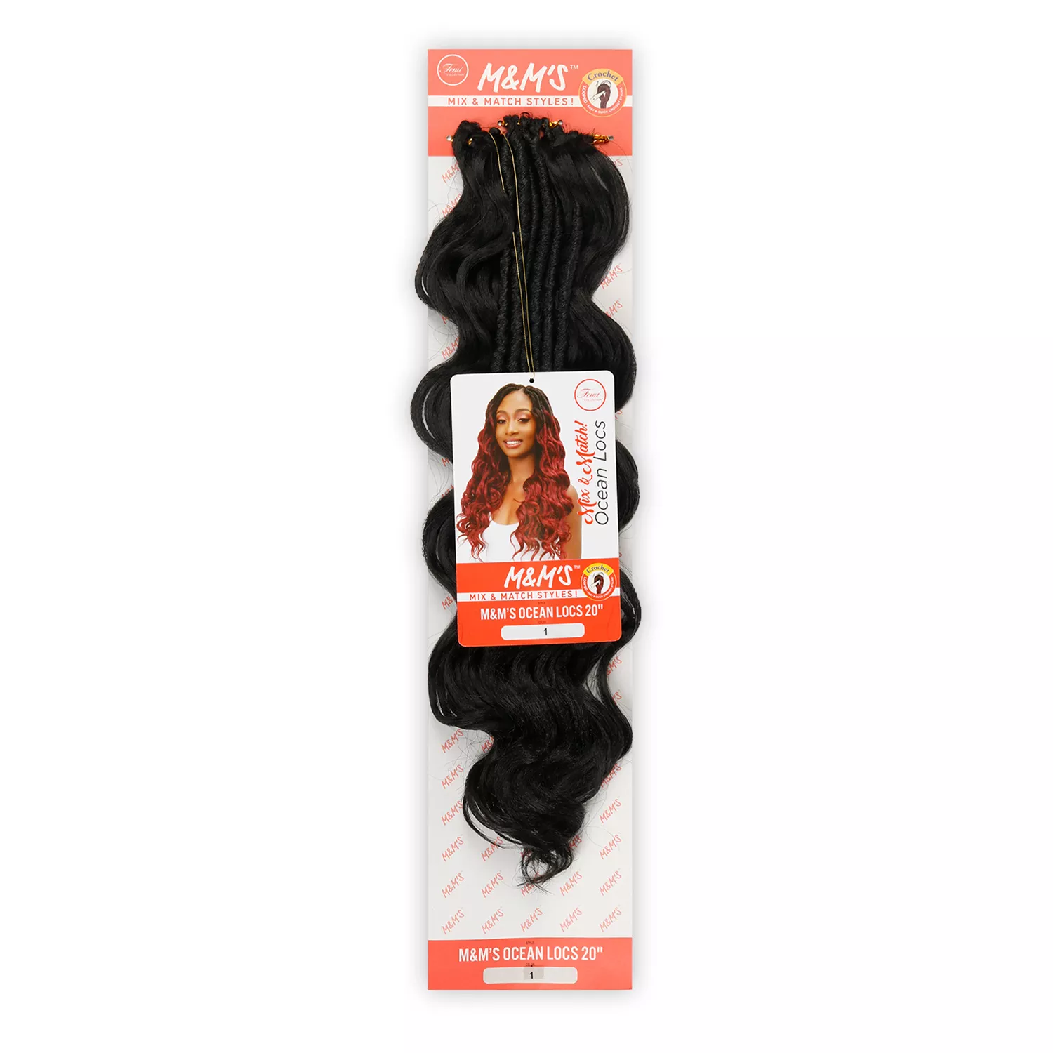 Femi Collection MnM'S Crochet Braids MnM'S Ocean Locs 20"