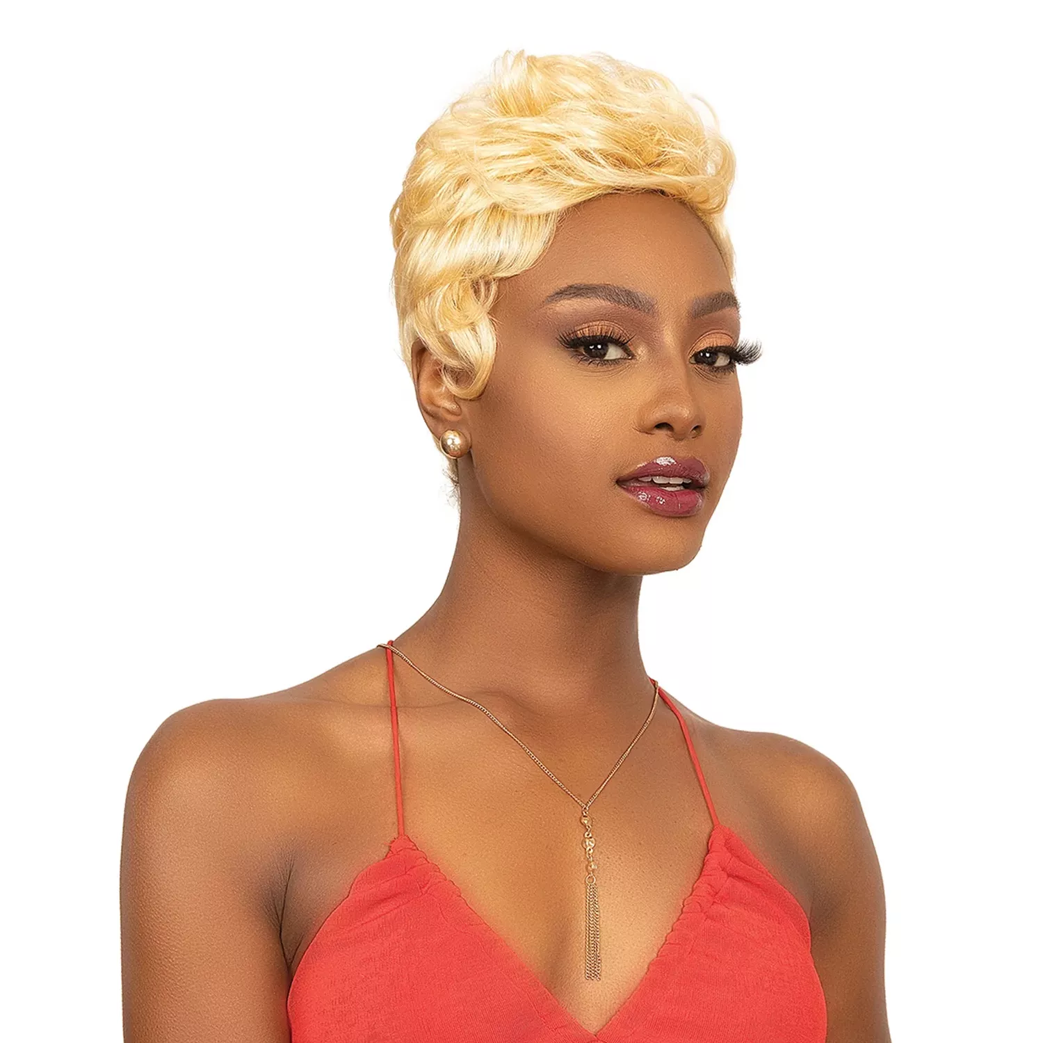Femi Collection Virgin Remy Human Hair Edge Topper Short Straight
