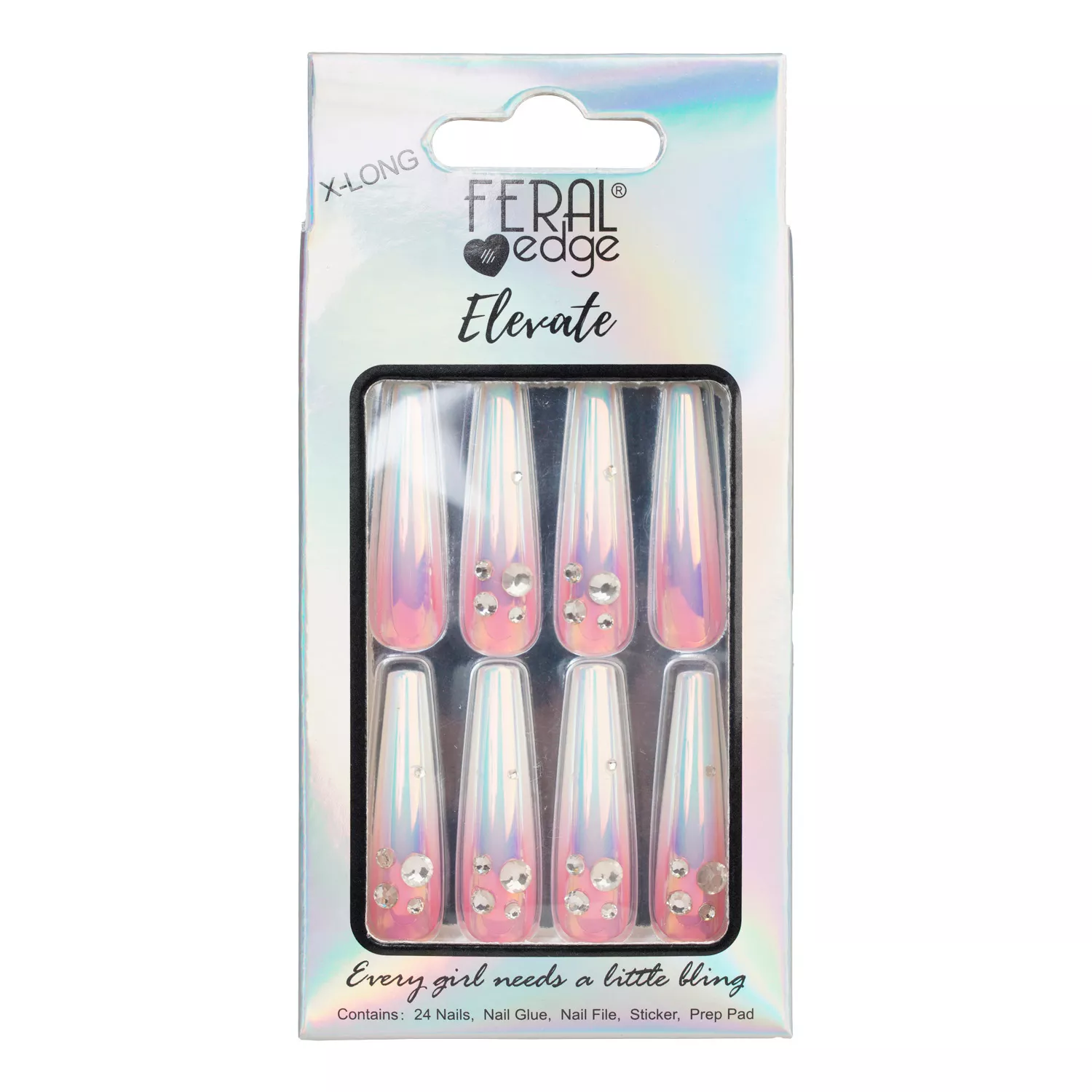 Feral Edge Elerate Extra Long Nails 24pcs