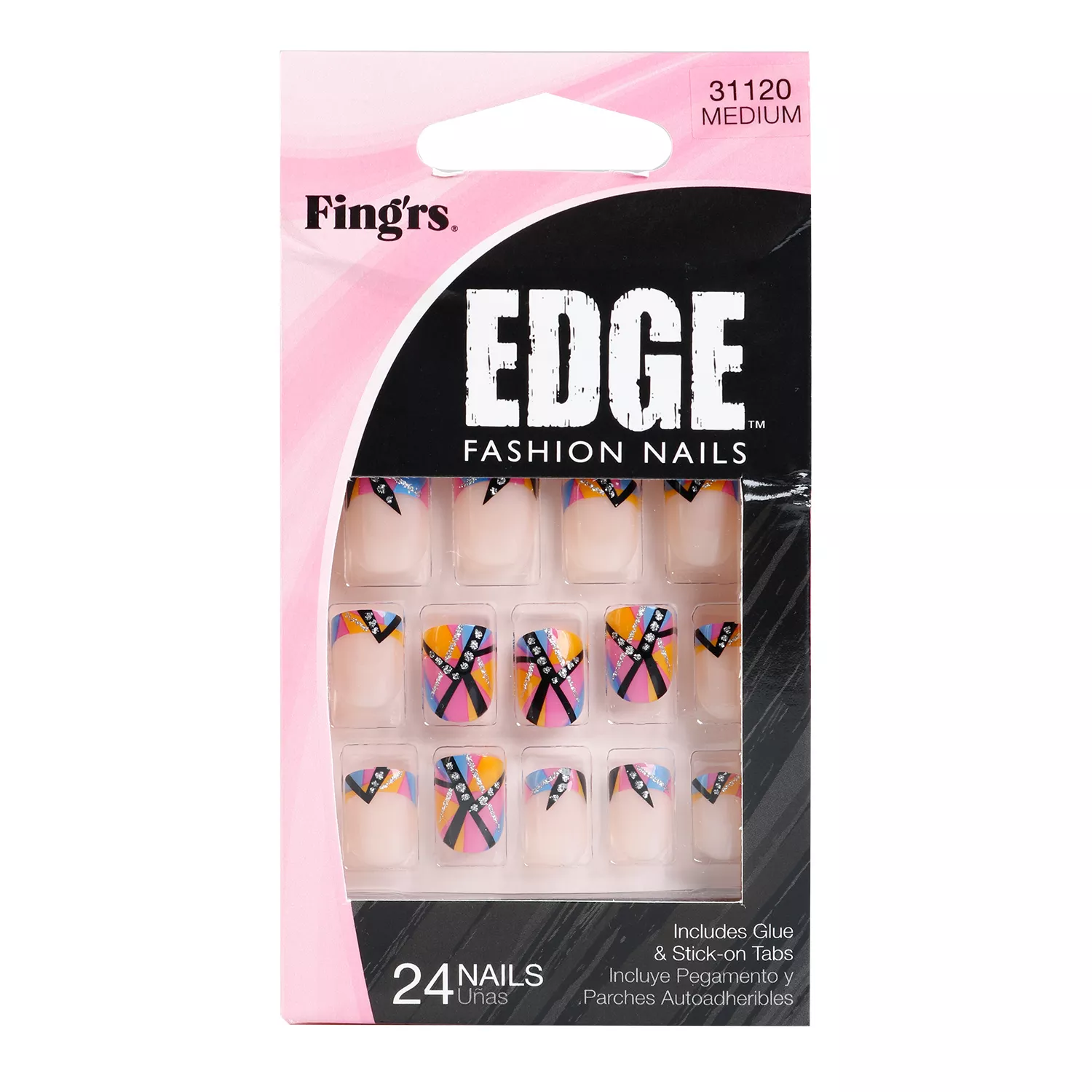 Fingrs Edge Fashion Nails 24 Nails