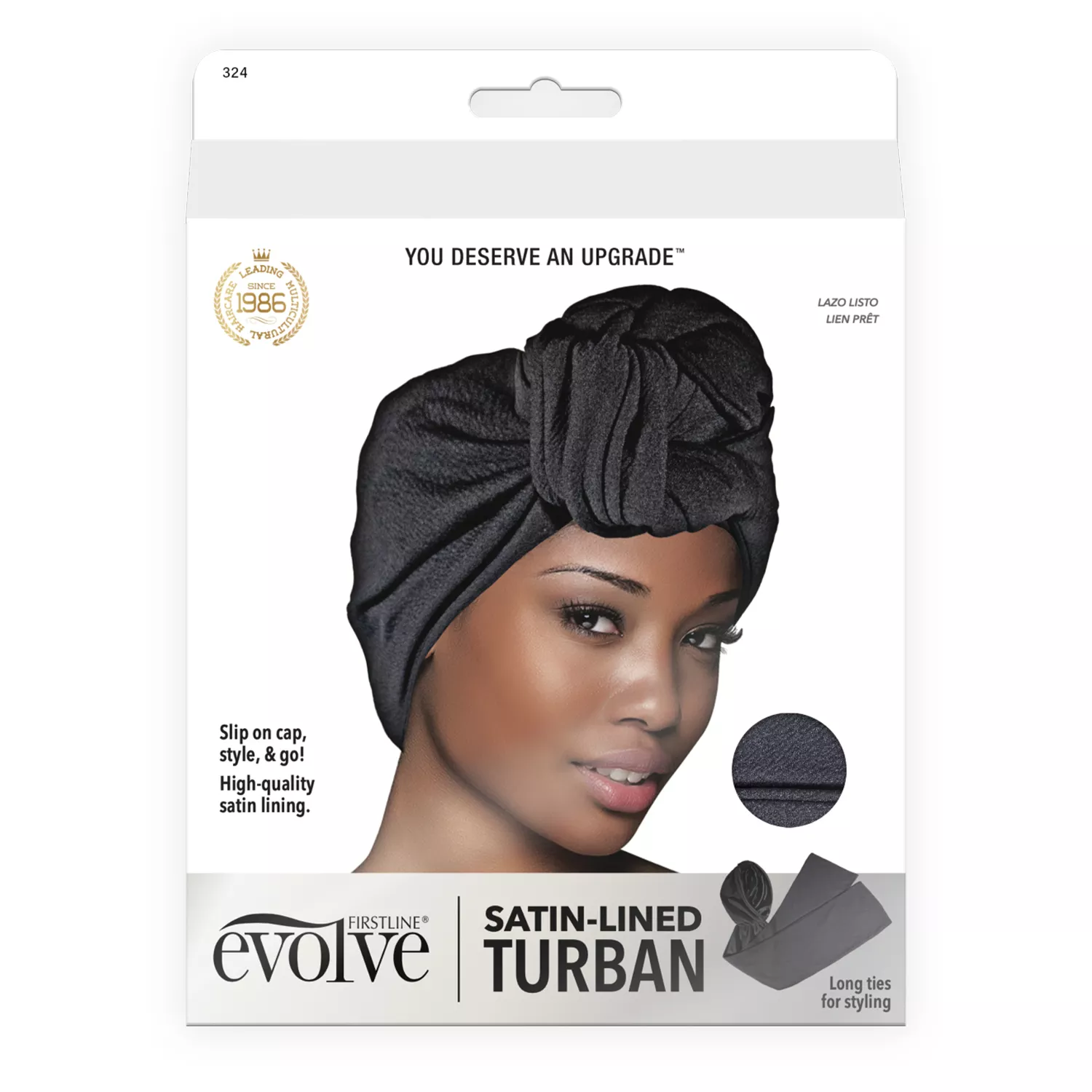 Firstline Evolve Luxe Satin Lined Turban