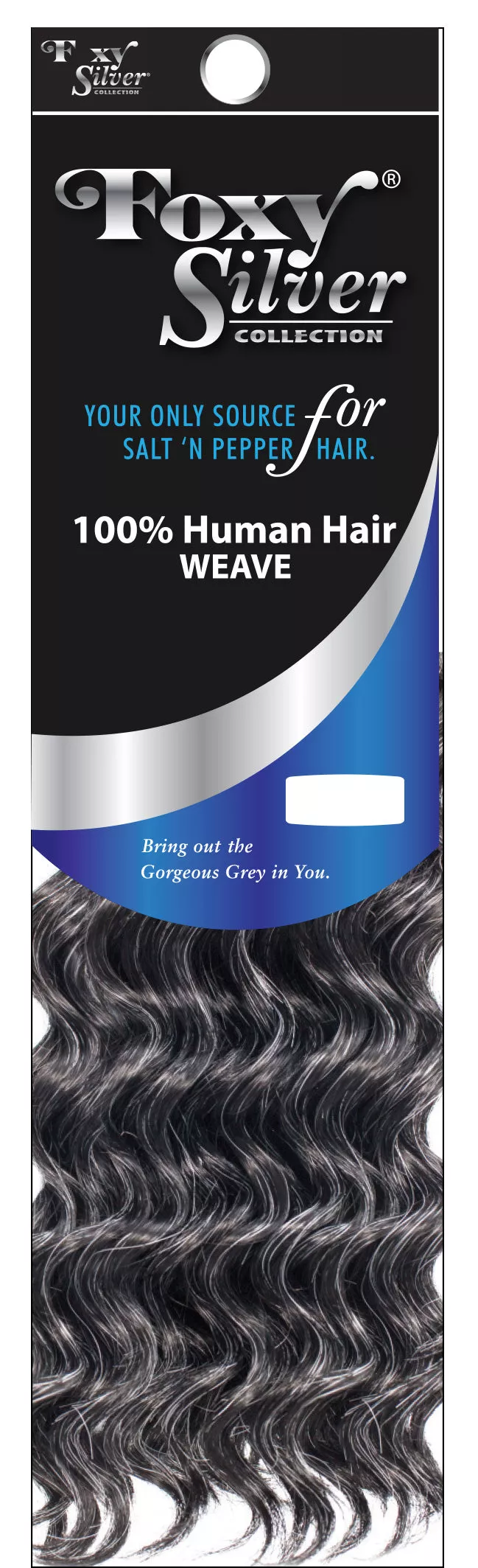 FOX SILVER 100% HUMAN HAIR WEAVE - HH DEEP WAVE