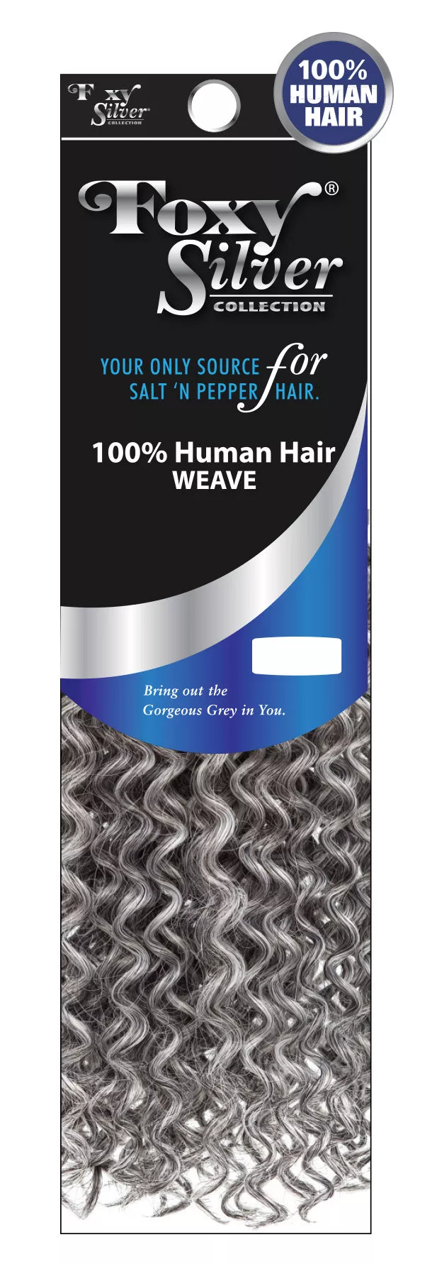 FOX SILVER 100% HUMAN HAIR WEAVE - HH JERRY CURL