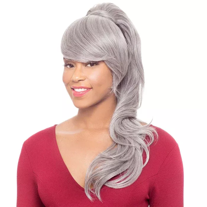 Foxy Silver Bang N Ponytail - DUET 3