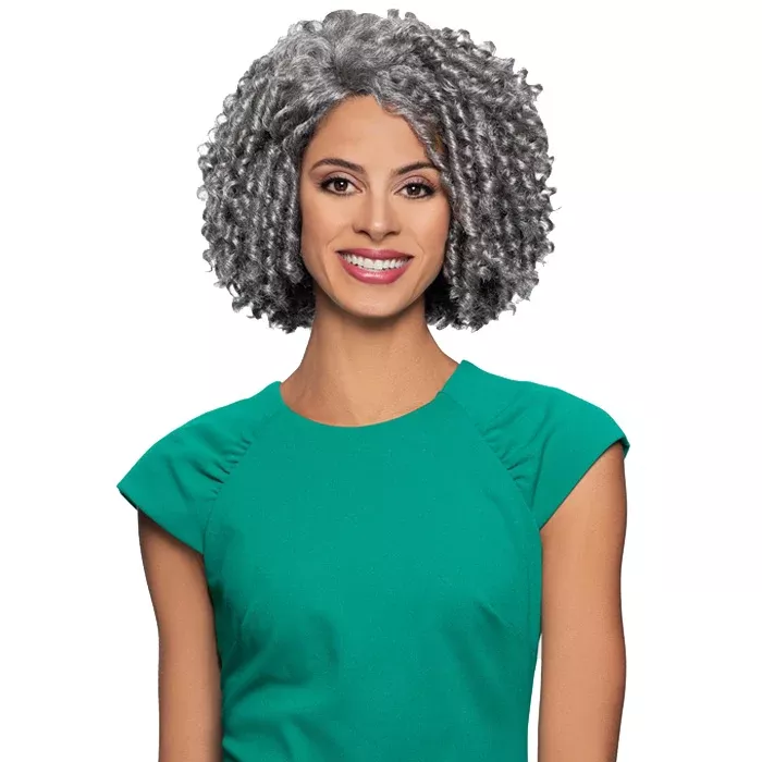 Foxy Silver Salt N Pepper J-Part Lace Front Wig - MADDIE