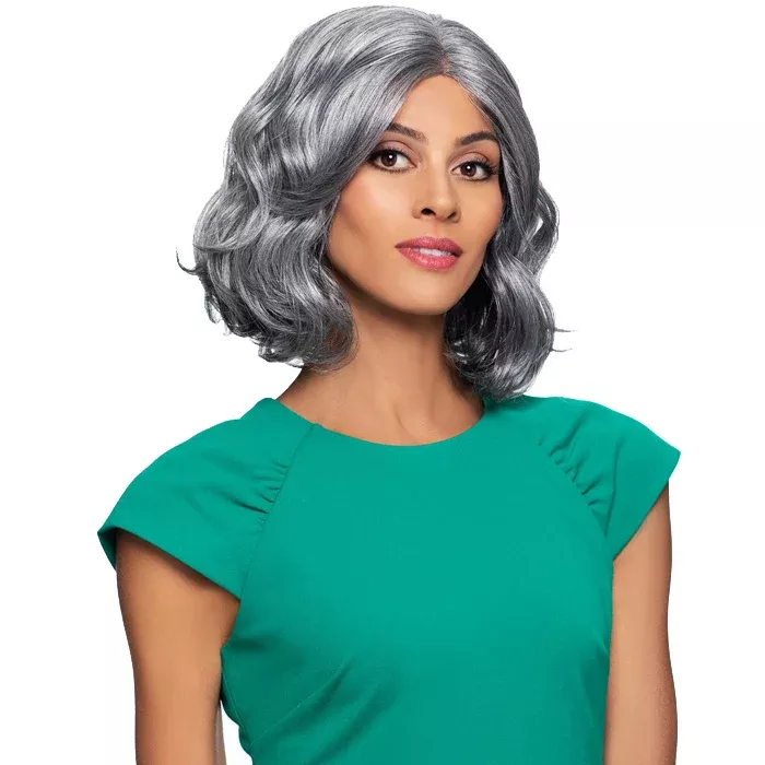 Foxy Silver Salt N Pepper T-Part Lace Front Wig - LYNNE