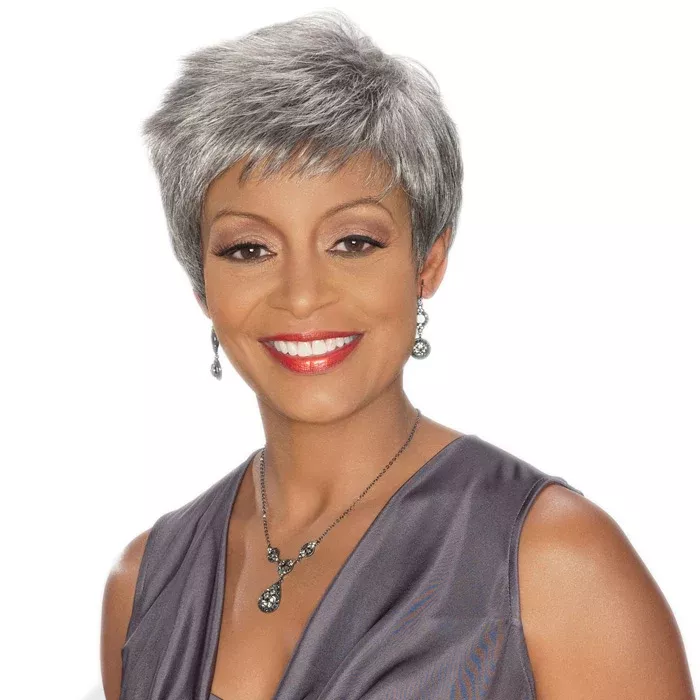 Foxy Silver Synthetic Wig - REGINA