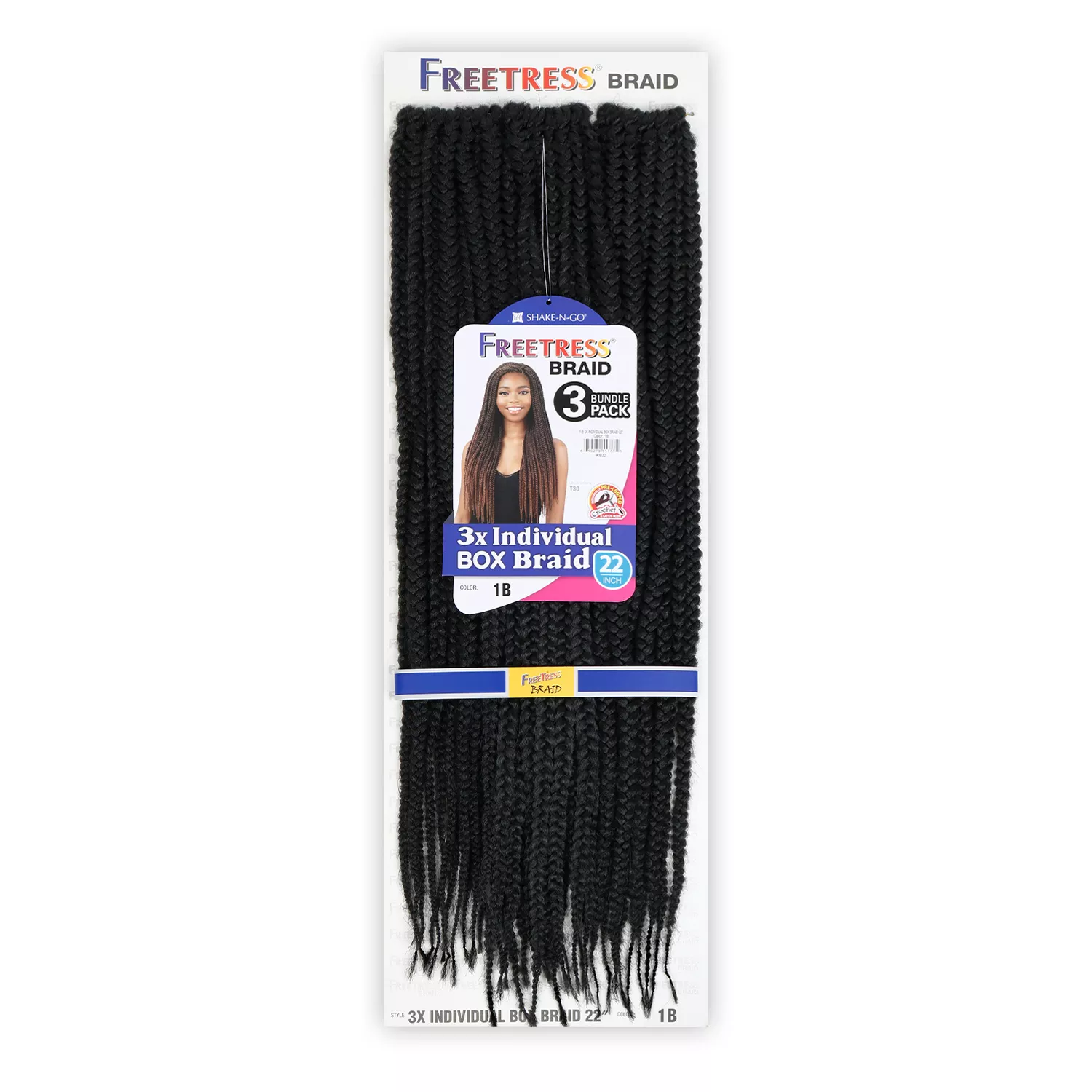 FreeTress Crochet Braids 3X Individual Box Braid 22"