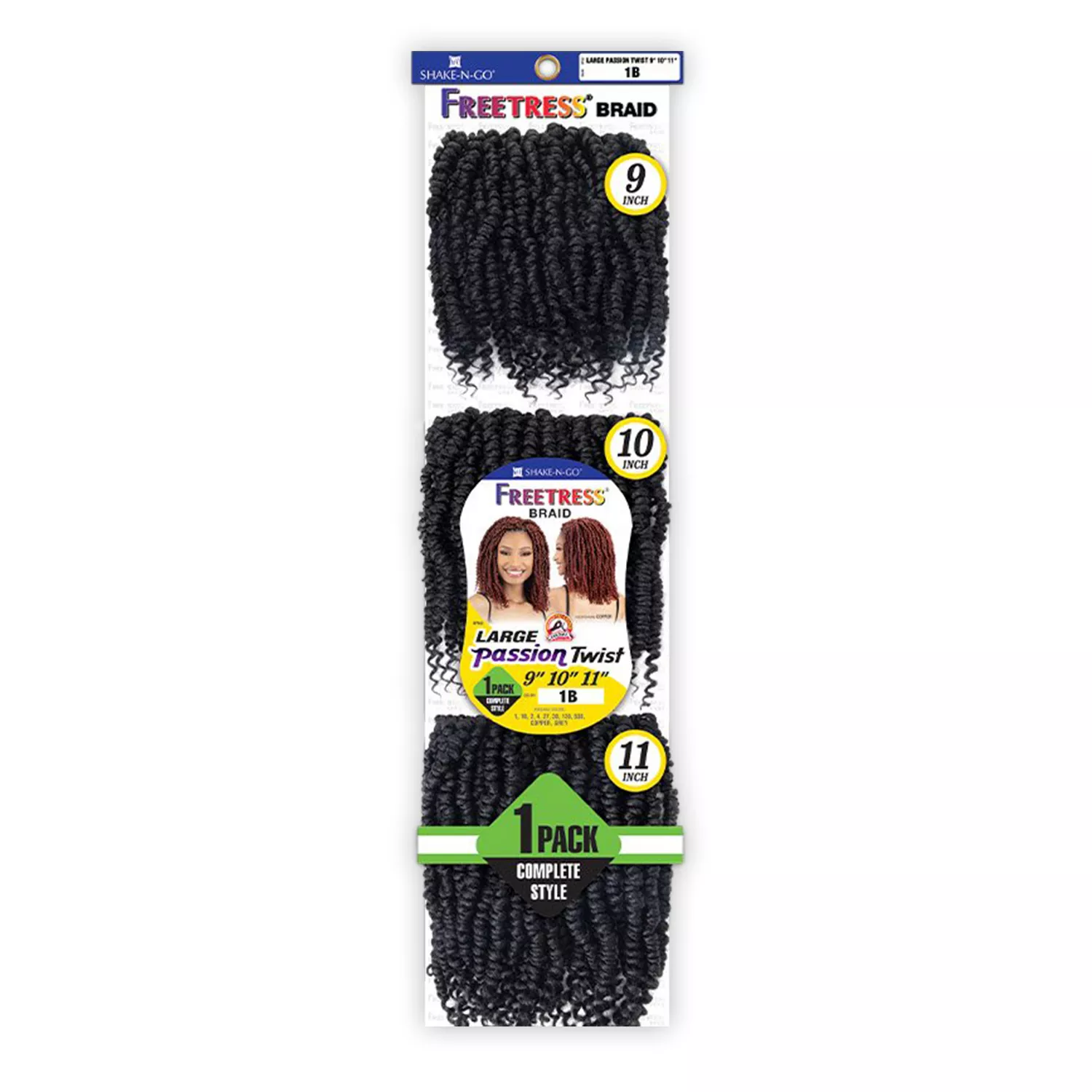 FreeTress Crochet Braids Large Passion Twist 9"10"11"