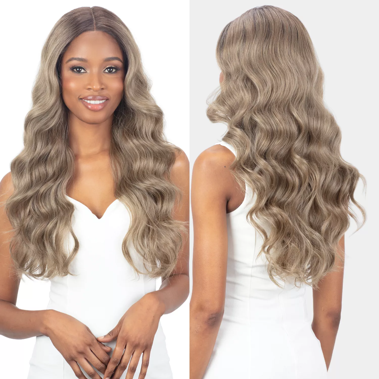 FreeTress Equal HD Lace Front Wig 5" Center Part Level Up Shea