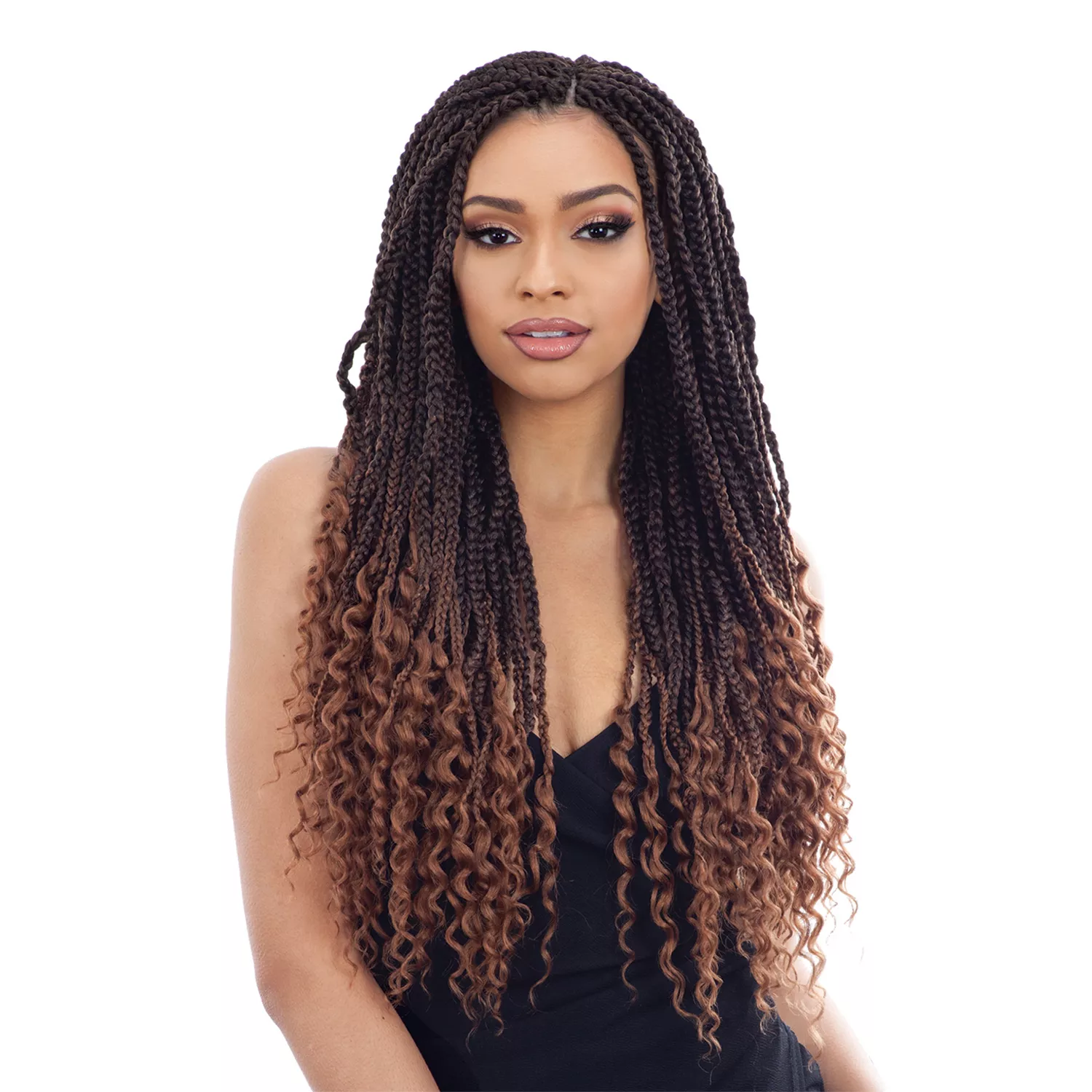 FreeTress Synthetic Hair Crochet Braids Hippie Braid 22″