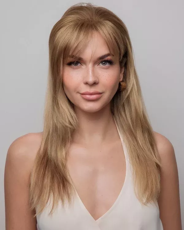 Fringe Flair Monofilament Clip in Hair Piece by Amore